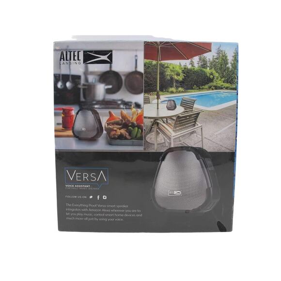 Altec Lansing VersA Smart Portable Bluetooth Speaker Black and Silver - Picture 3 of 4